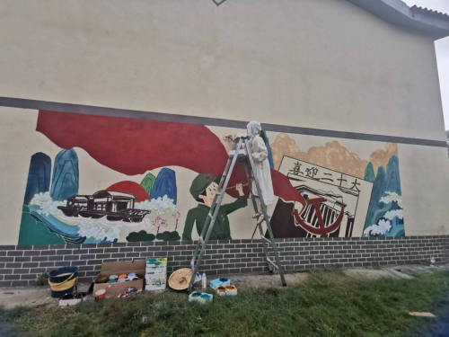 beat365在线唯一官网建筑学院开展暑期“三下乡” ，乡村文化墙调研及优化提升设计活动